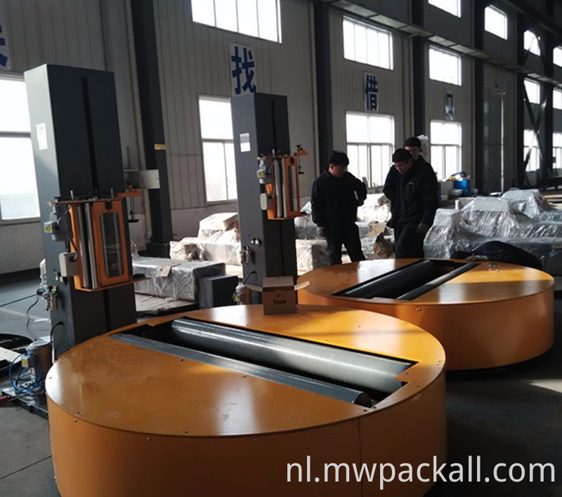 Groothandel Reel Wrapper / Paper Roll Wrapping / Cilindrische rekfolieverpakkingsmachine voor papierfabriek;